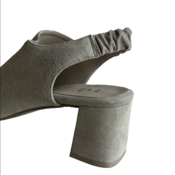 SHOE THE BEAR | pointed toe suede block heel slingbacks NWOT - Picture 2 of 4